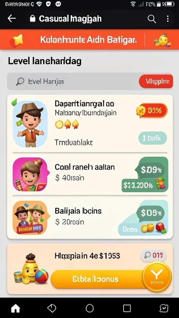 Beragam karakter yang unik dan menarik.