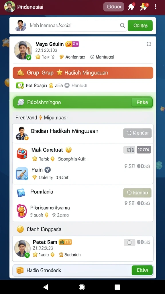 Tampilan antarmuka yang ramah pengguna.