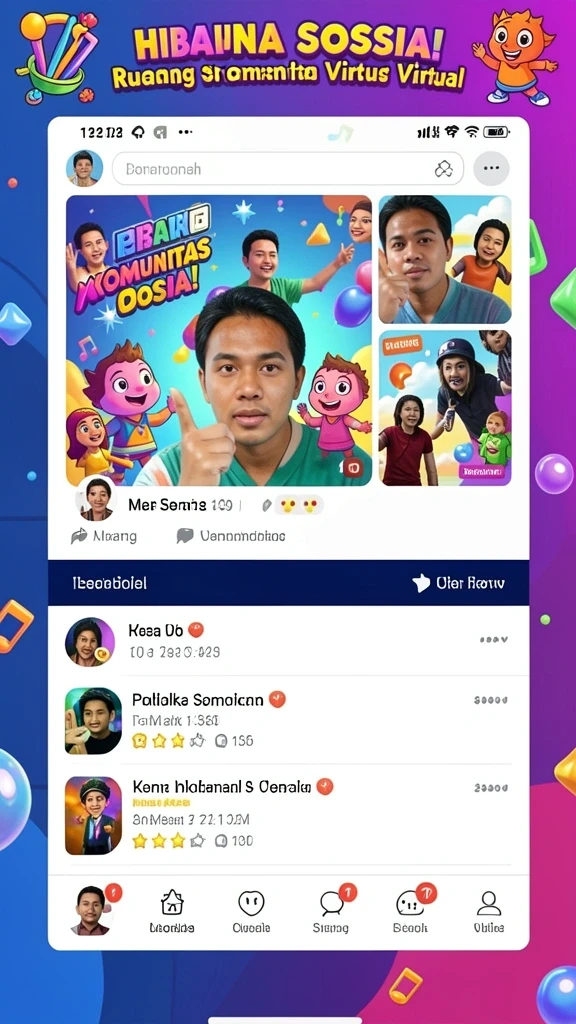 Tampilan antarmuka pengguna yang menarik.