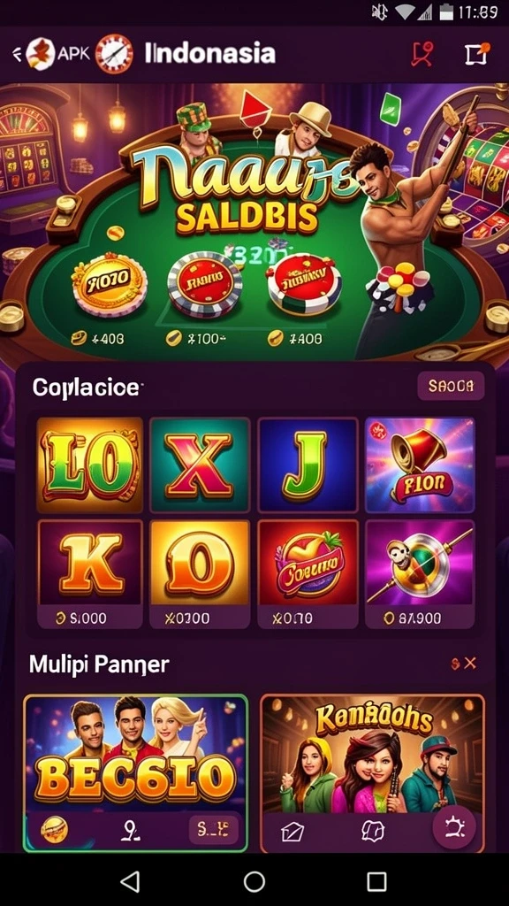 Interface permainan yang mudah dipahami dan dinavigasi.