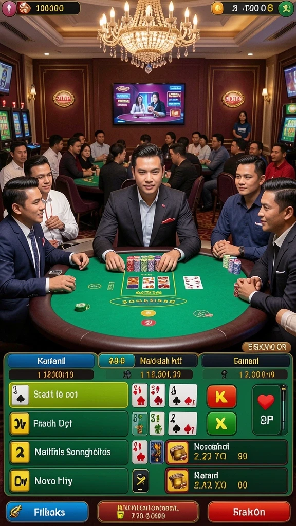 Tampilan awal permainan yang menarik dan penuh warna.