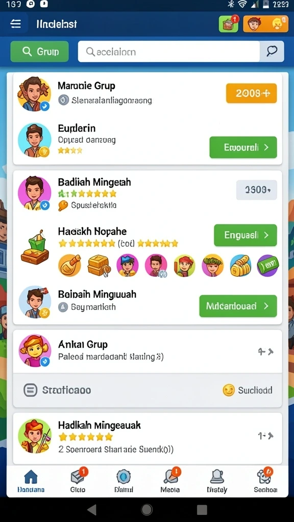 Berbagai pilihan permainan yang sangat menghibur.