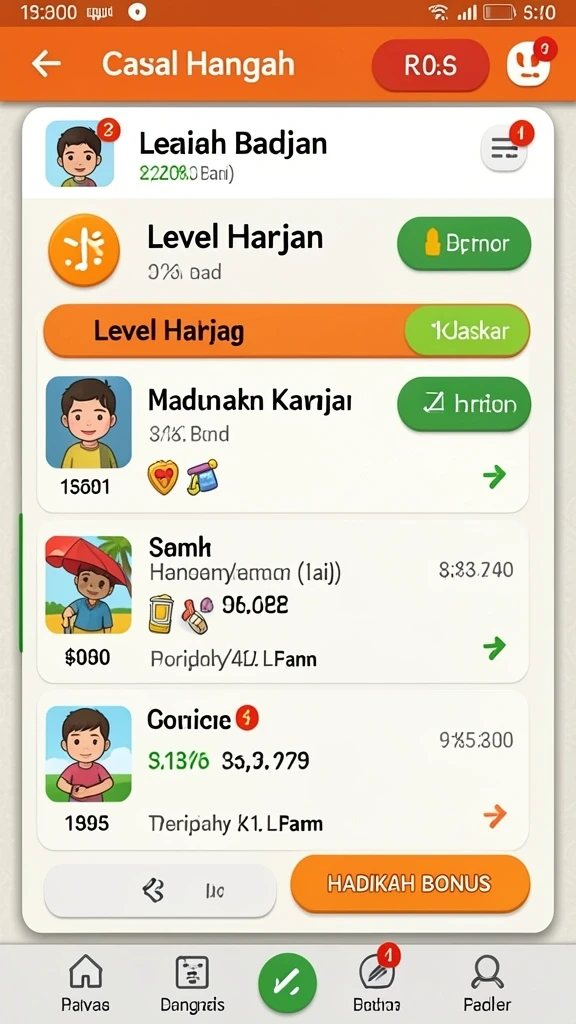 Tampilan antarmuka yang user-friendly.