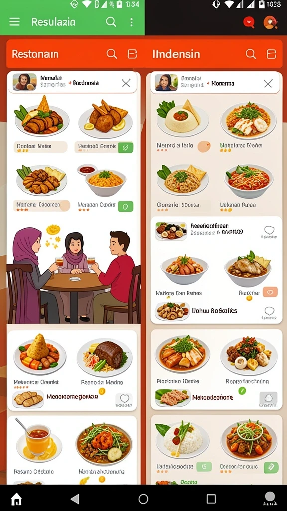 Tampilan antarmuka pengguna yang menarik dan intuitif.