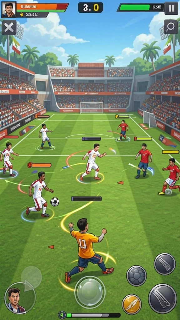 Pengguna menjelajahi bintang dengan grafis tinggi.