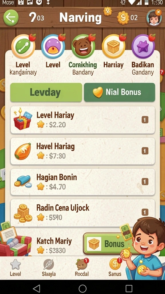 Fitur bonus yang menarik dan menguntungkan.
