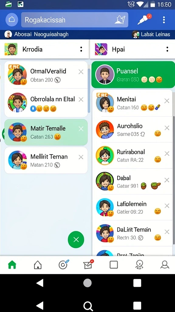 Pemandangan indah dunia fantasi yang menakjubkan.