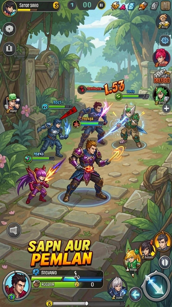 Sistem leveling yang membuat permainan semakin menantang.