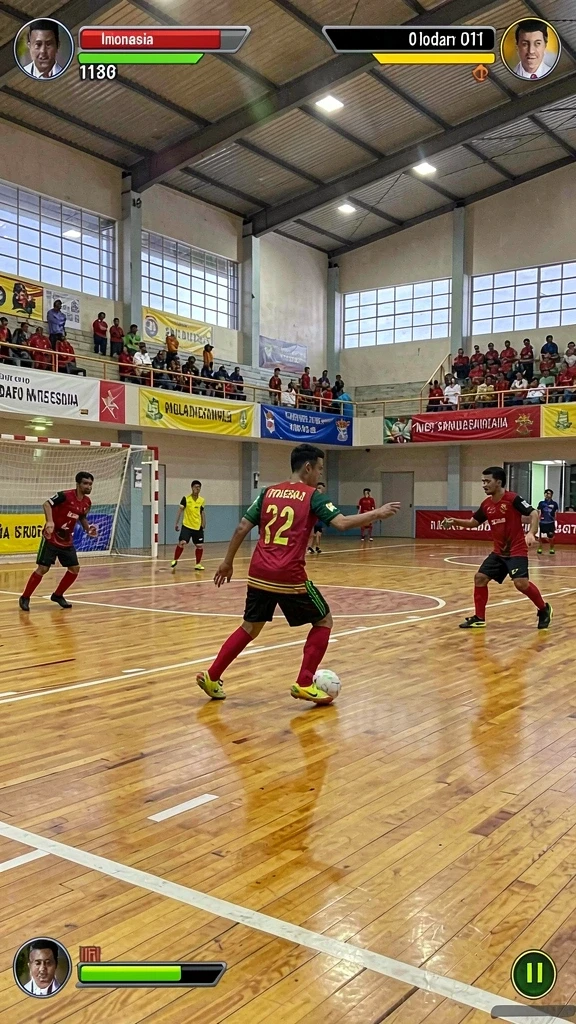 Visual menarik dari salah satu level menantang.