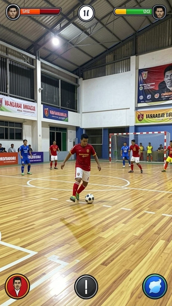 Screeenshot aplikasi SUPERLIGATOTO menunjukkan antarmuka pengguna yang menarik.
