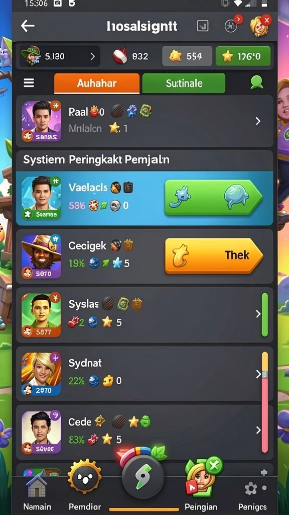 Screenshot menampilkan karakter utama dalam medan pertempuran.