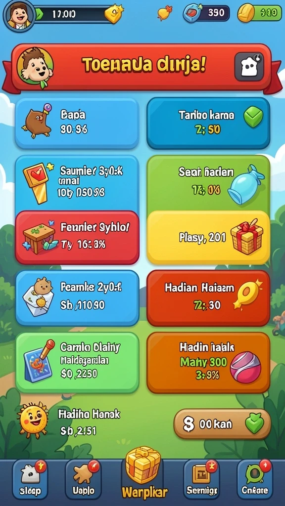 Tampilan utama ZIATOGEL yang menarik dan user-friendly.
